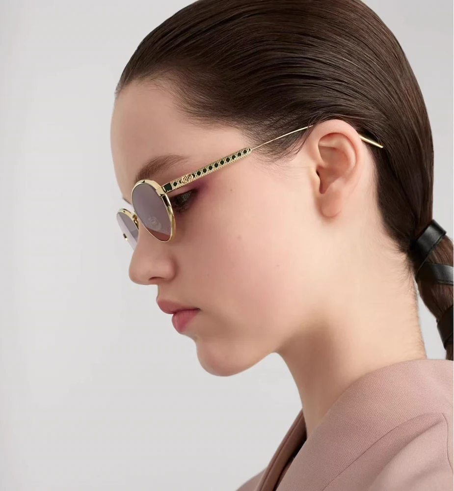 Dior DiorCannage R1U oval sunglasses with rose gradient lenses