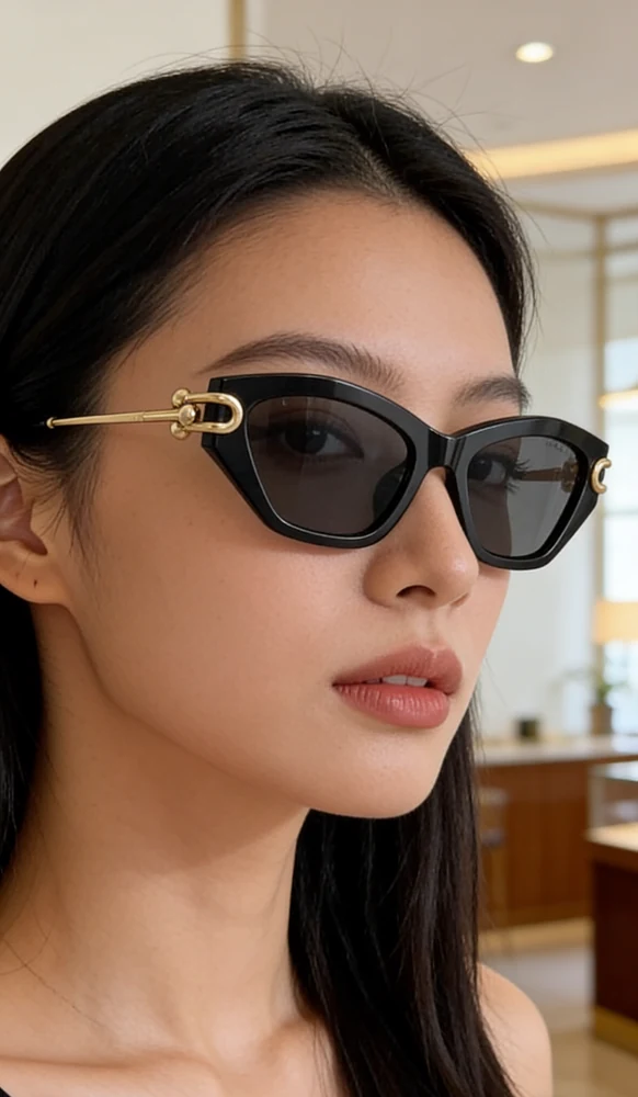 Tiffany & Co. OTF4231 black cat-eye sunglasses
